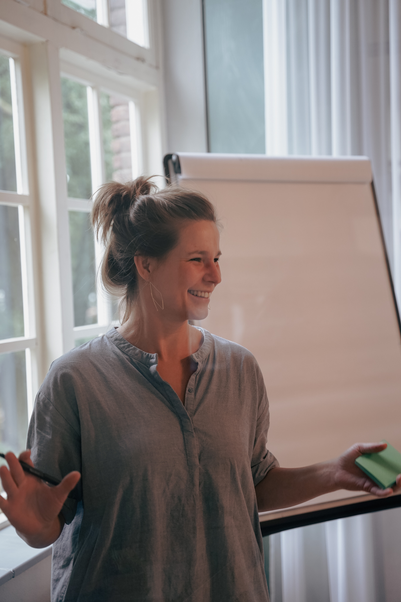 Annelies aan het werk